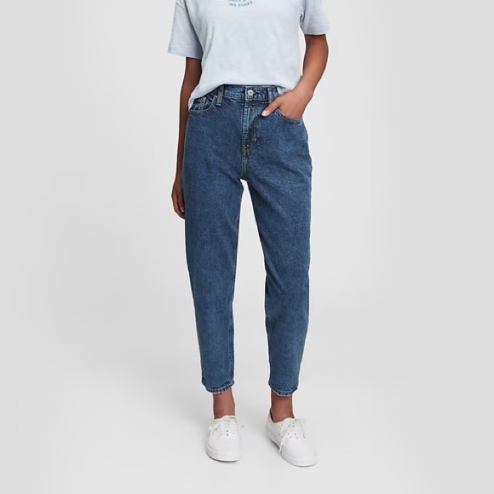 GAP 100% Cotton Sky High Mom Jean 31/12
